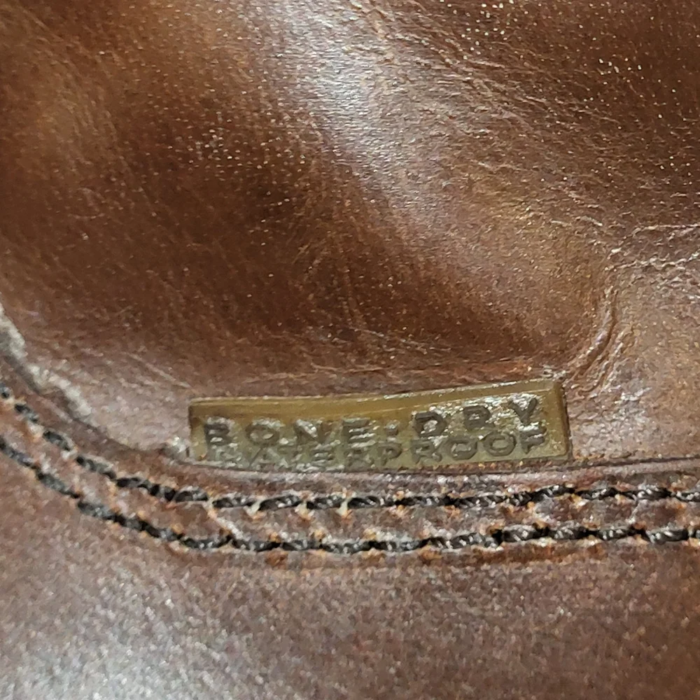 Red Head brown leather zip up boots size 11 W
